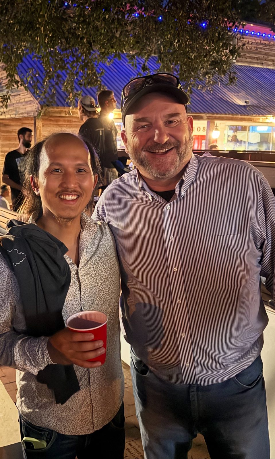 David Rogers with a Pflugerville recording artist