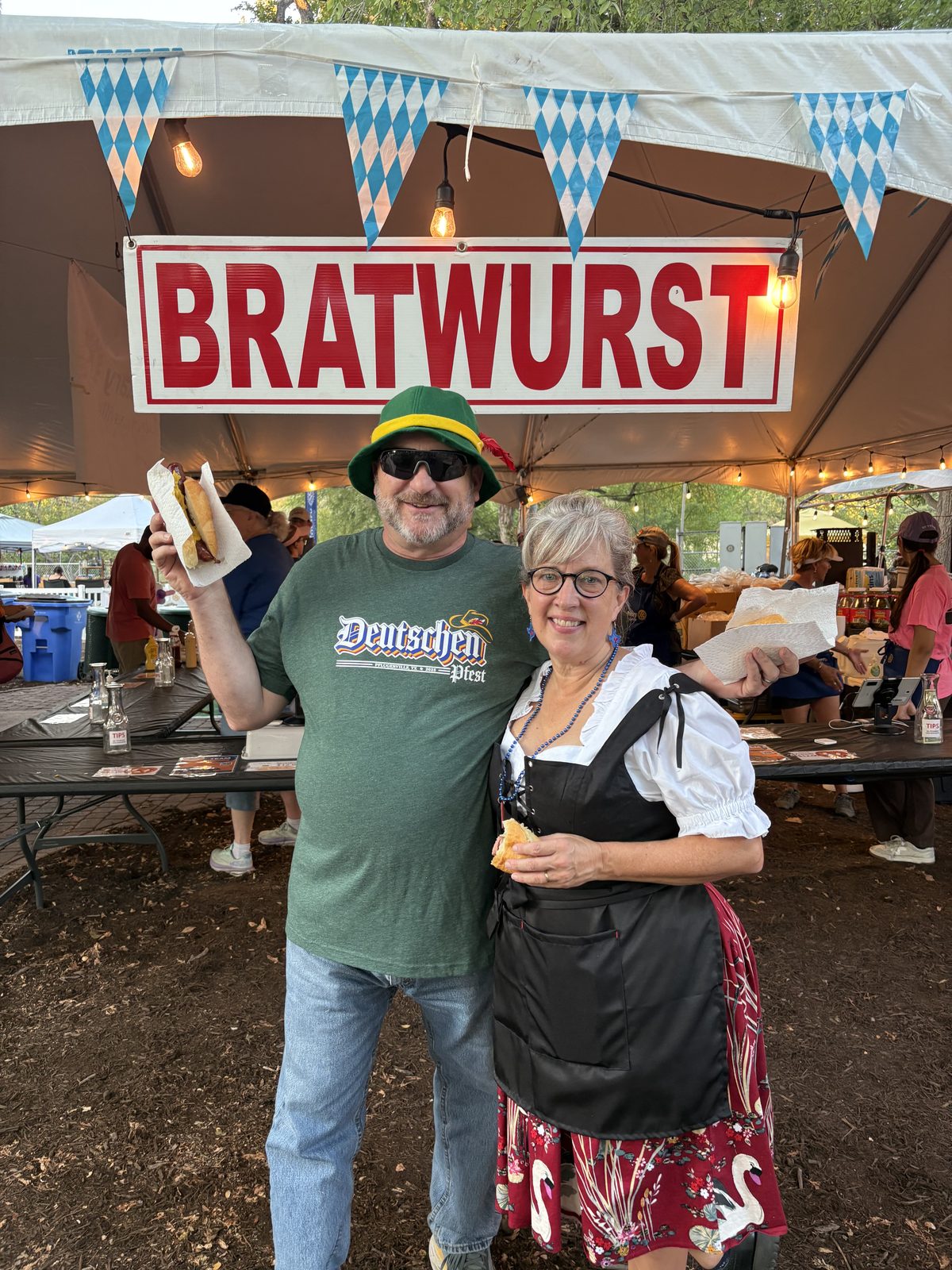 David and Lisa Rogers at Deutschen Pfest in Pflugerville