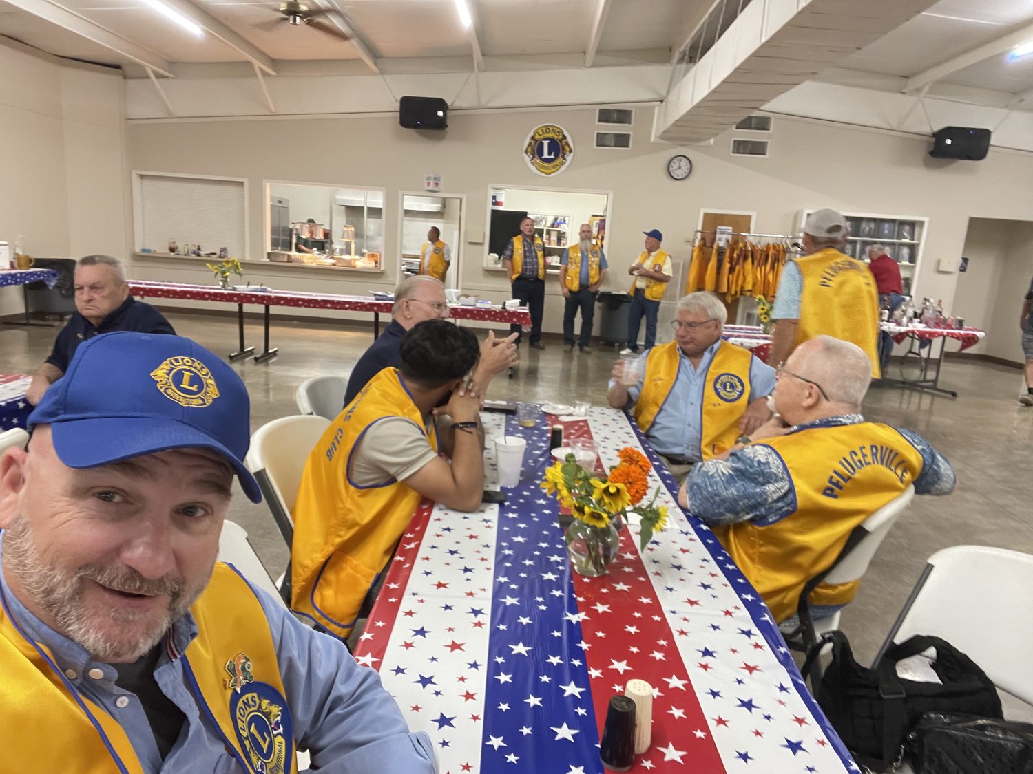 David Rogers at a Pflugerville Lions Club meeting
